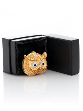 Brown Owl face trinket box