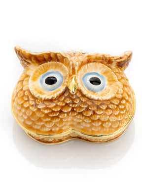 Brown Owl face trinket box