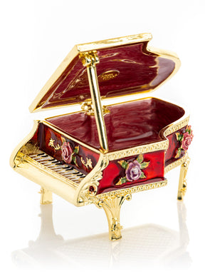 Red Piano Trinket Box