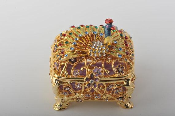 Keren Kopal Peacock Trinket Box  66.50