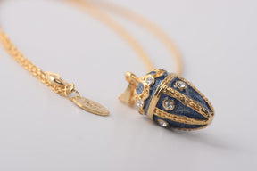 Keren Kopal Blue & Gold Egg Pendant Necklace Pendant 39.00