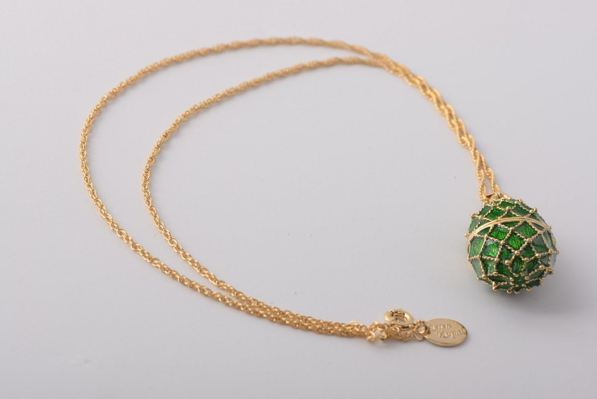 Keren Kopal Dark Green Egg Pendant Necklace Pendant 37.00