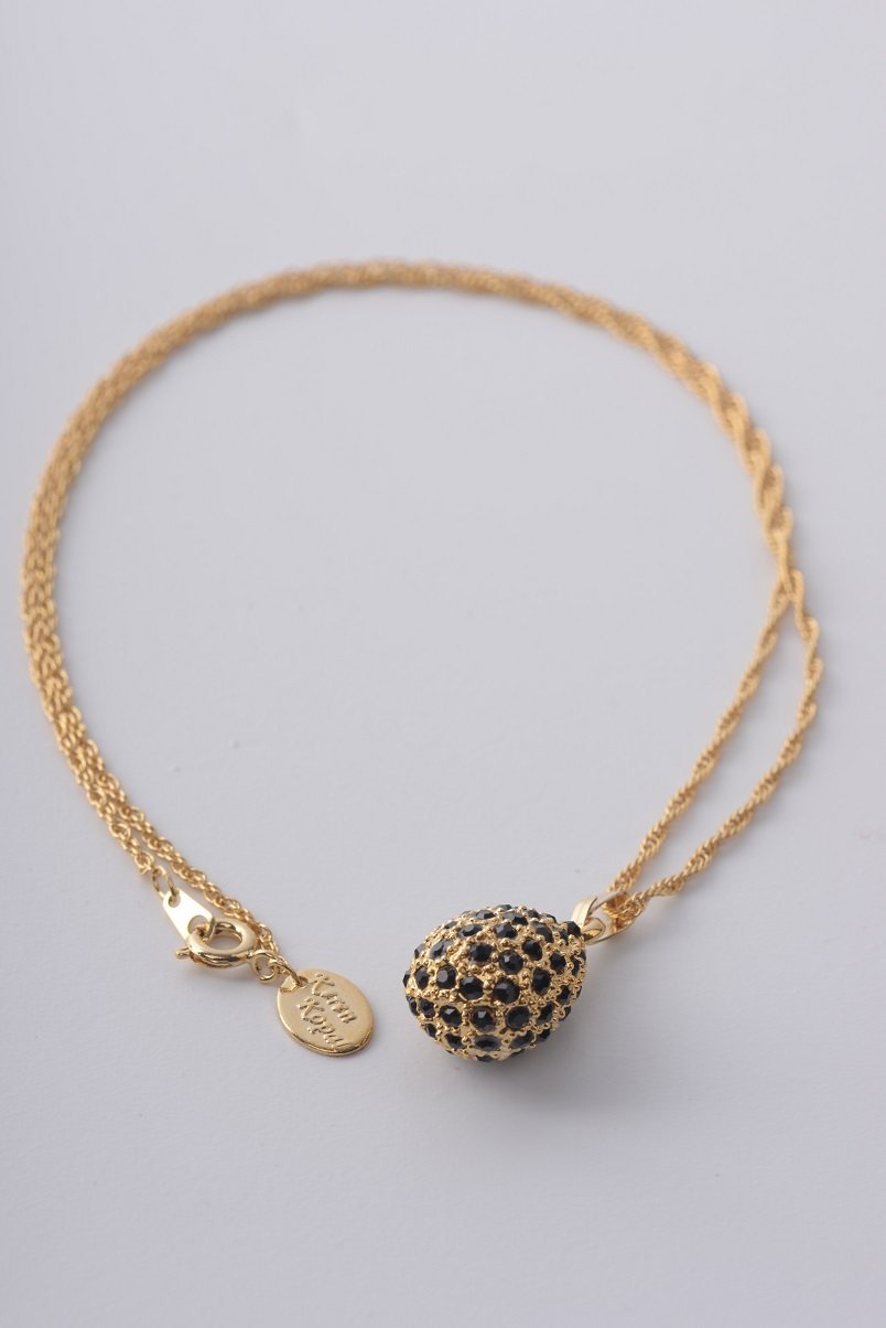 Keren Kopal Golden Black Egg Pendant Necklace Pendant 39.00