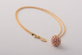 Keren Kopal Golden Pink Egg Pendant Necklace Pendant 39.00