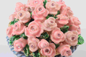 Keren Kopal Pink Flowers in Basket  64.00