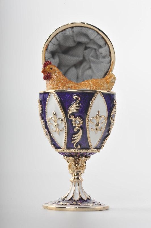 Keren Kopal Purple Faberge Egg with chicken  99.00