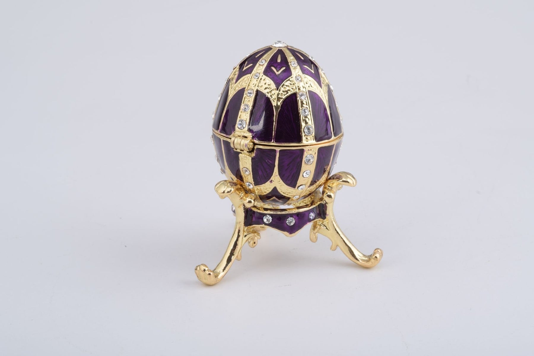 Keren Kopal Purple Faberge Style Egg with an Egg Pendant Inside  67.75