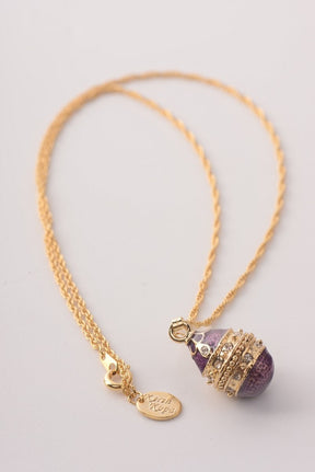 Keren Kopal Purple & Gold Egg Pendant Necklace  39.00