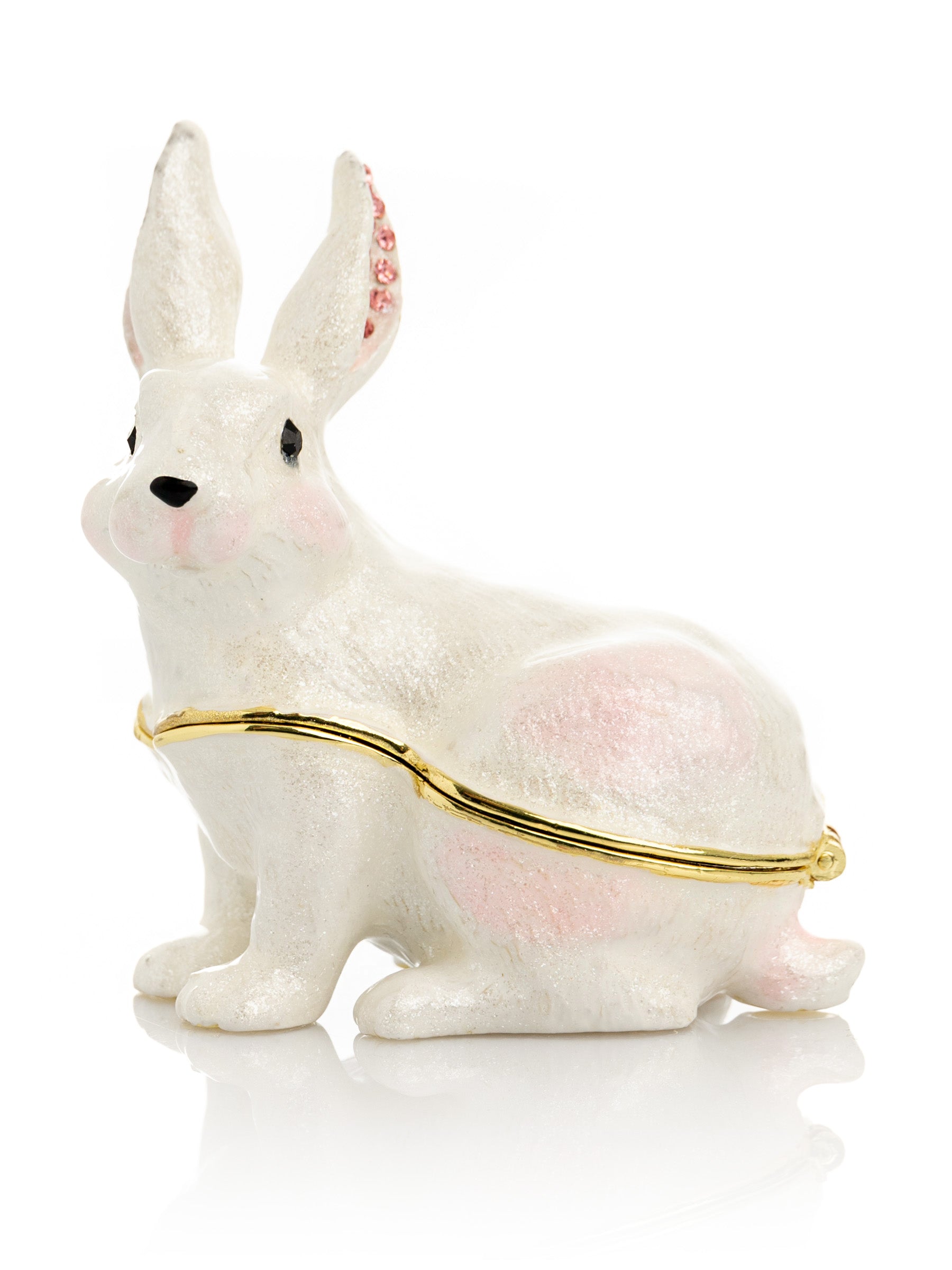 White Bunny Trinket Box