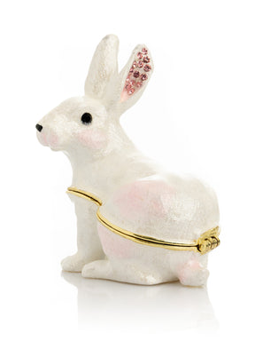 White Bunny Trinket Box