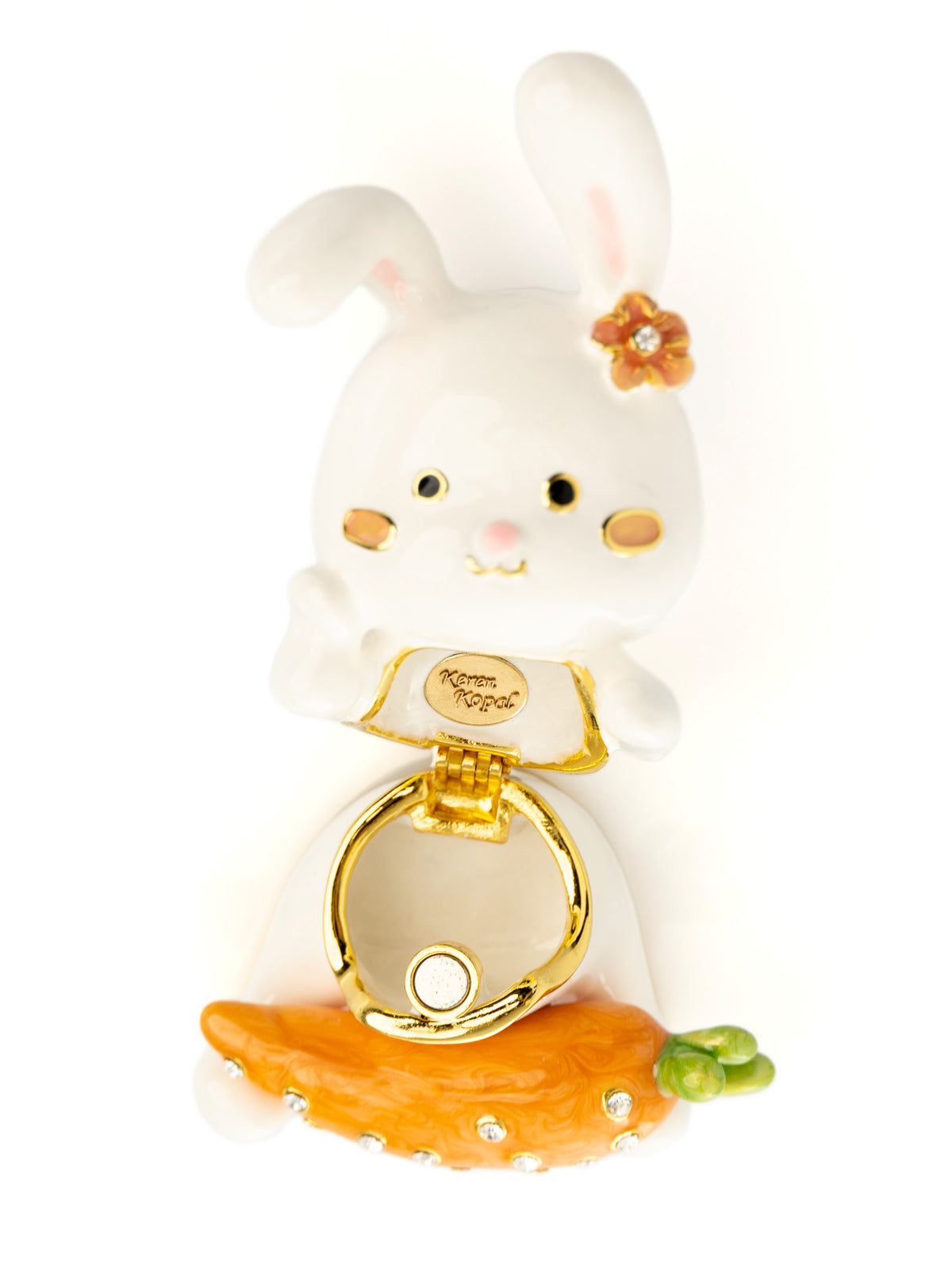 Bunny with Carrot Trinket Box