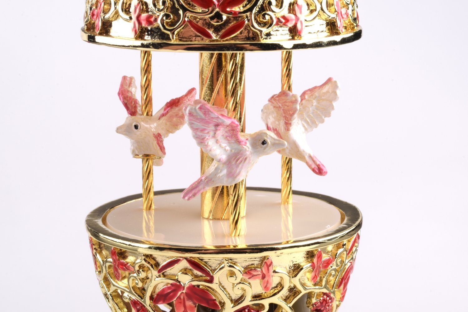 Red Faberge Egg with Doves  Keren Kopal