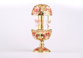 Keren Kopal Red Faberge Egg with Doves  124.00