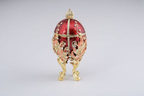 Red Majestic Faberge Egg  Keren Kopal