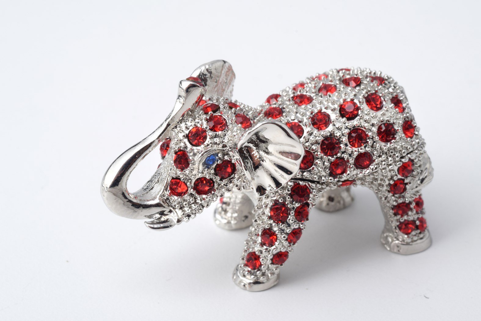 Keren Kopal Silver & Red Elephant  33.00