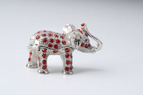 Keren Kopal Silver & Red Elephant  33.00