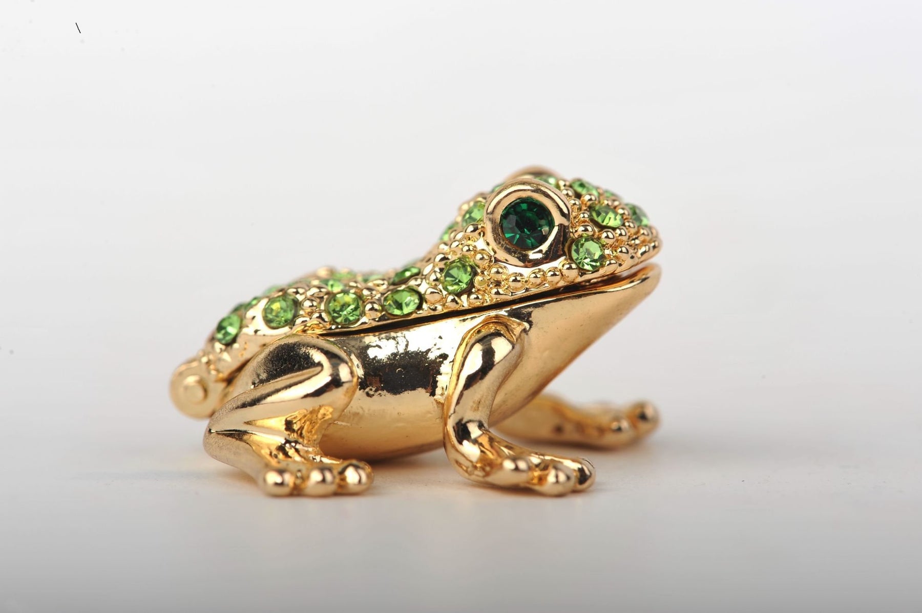 Keren Kopal Tiny Gold & Green Sitting Toad  17.00