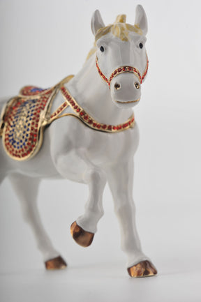 Keren Kopal White Horse with Crystal Saddle  137.50