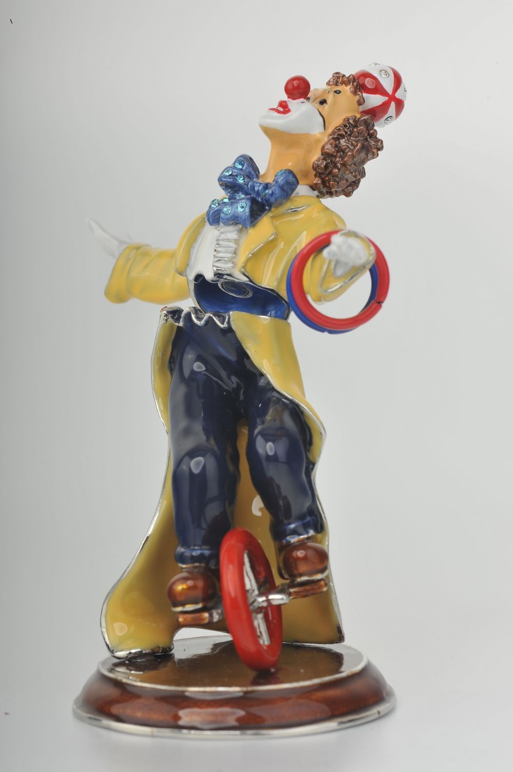 Keren Kopal Yellow Circus Clown Juggling on Unicycle  89.00