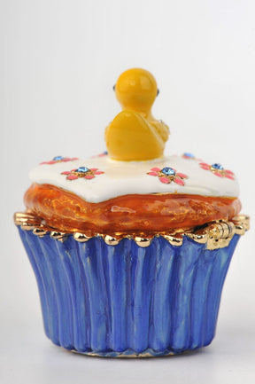 Keren Kopal Yellow Duck on Blue Cupcake  47.00