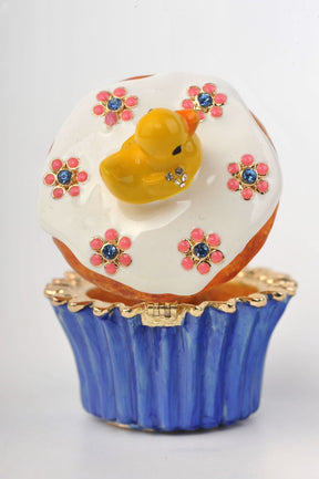 Keren Kopal Yellow Duck on Blue Cupcake  47.00