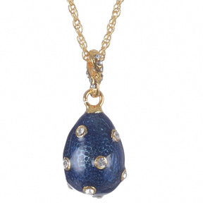 Blue Egg Pendant Gold Necklace jewelry Keren Kopal