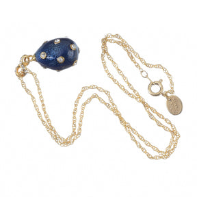 Blue Egg Pendant Gold Necklace jewelry Keren Kopal