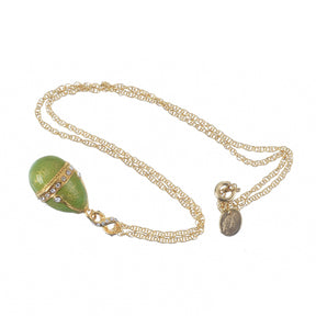 Green Egg Pendant Gold Necklace jewelry Keren Kopal