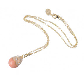 Pink Egg Pendant Necklace jewelry Keren Kopal