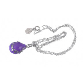 Purple Egg Pendant Necklace jewelry Keren Kopal