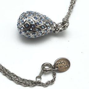 Silver Egg Pendant Necklace jewelry Keren Kopal