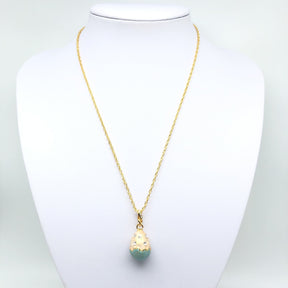 Turquoise Egg Pendant Necklace jewelry Keren Kopal