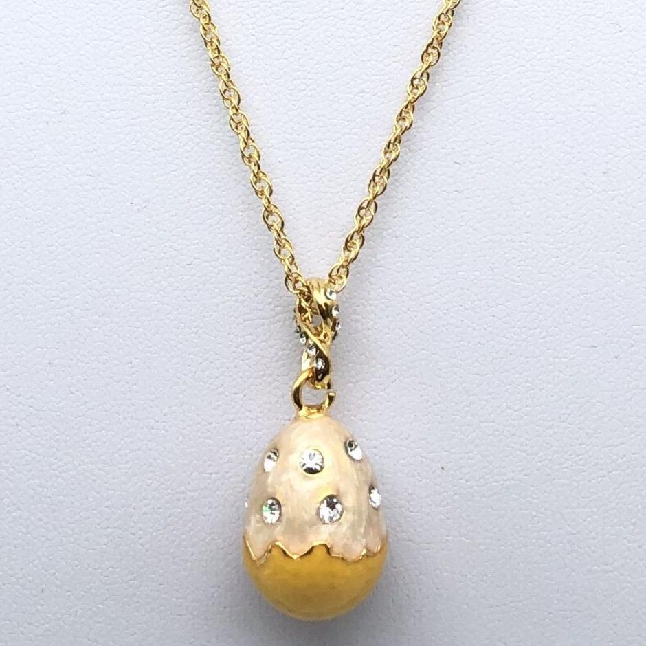 Yellow Egg Pendant Necklace jewelry Keren Kopal