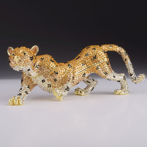 Brown Lioness, cheetah trinket box Keren Kopal