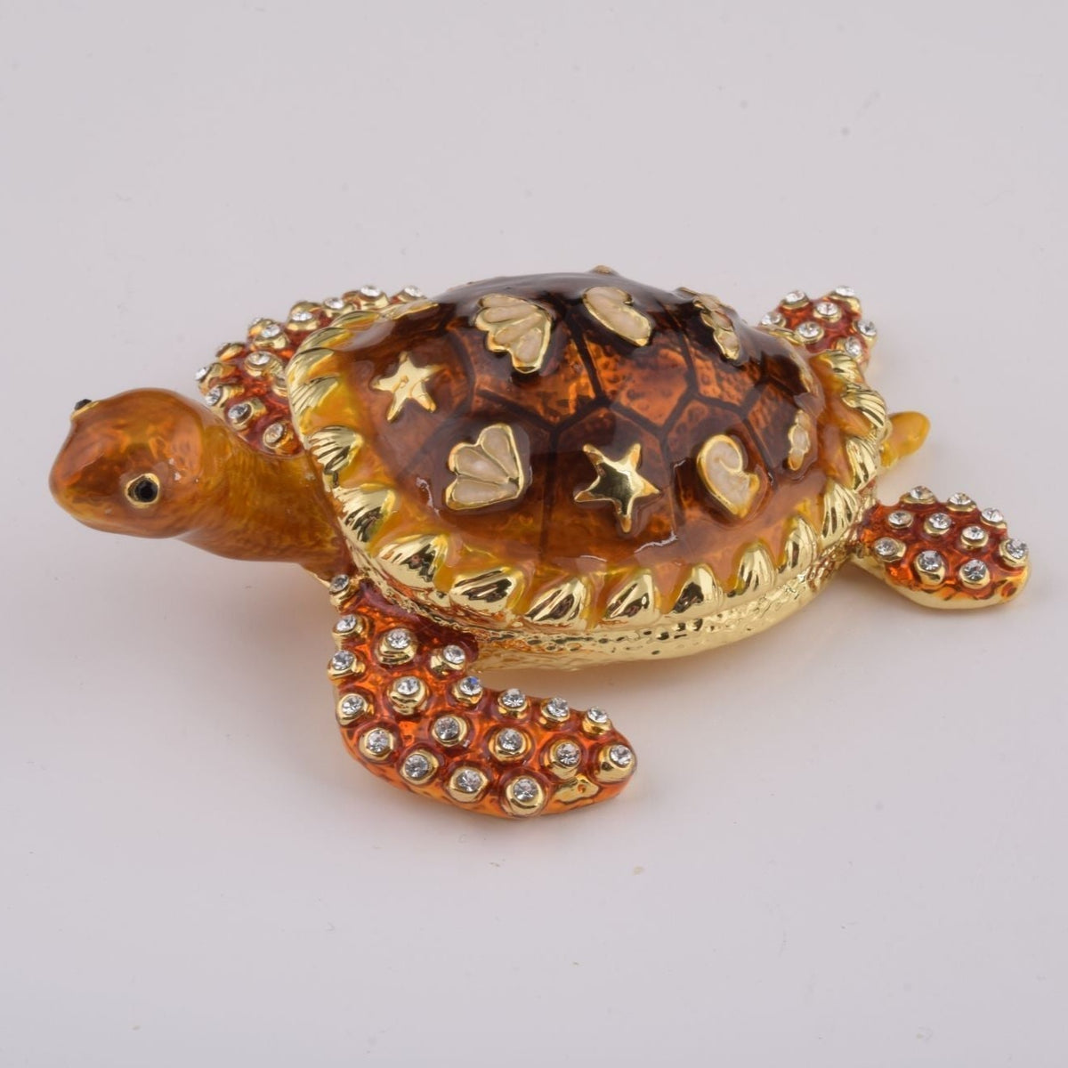 Brown Sea Turtle trinket box Keren Kopal