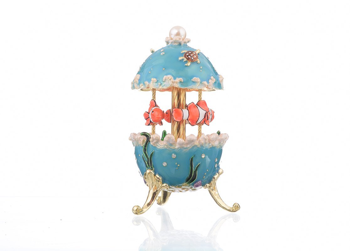 Clownfish Musical Carousel trinket box Keren Kopal