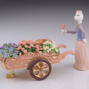 Keren Kopal Florist Cat trinket box 309.00