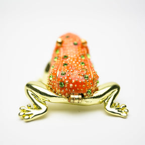 Golden Red Frog trinket box Keren Kopal