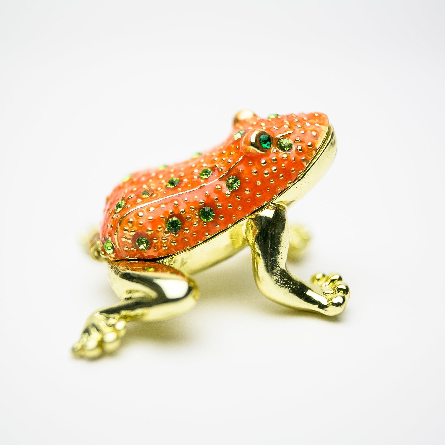 Golden Red Frog trinket box Keren Kopal