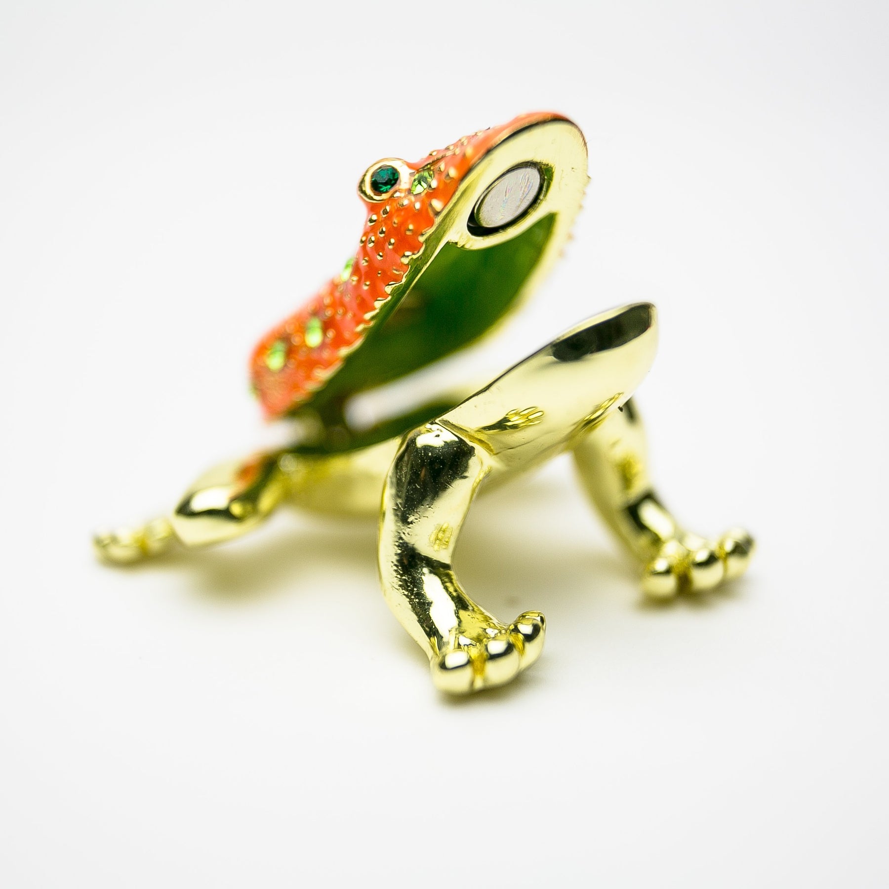 Golden Red Frog trinket box Keren Kopal