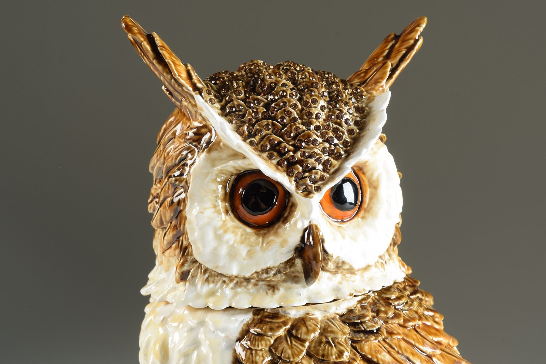 Keren Kopal Large Brown Owl trinket box 466.50