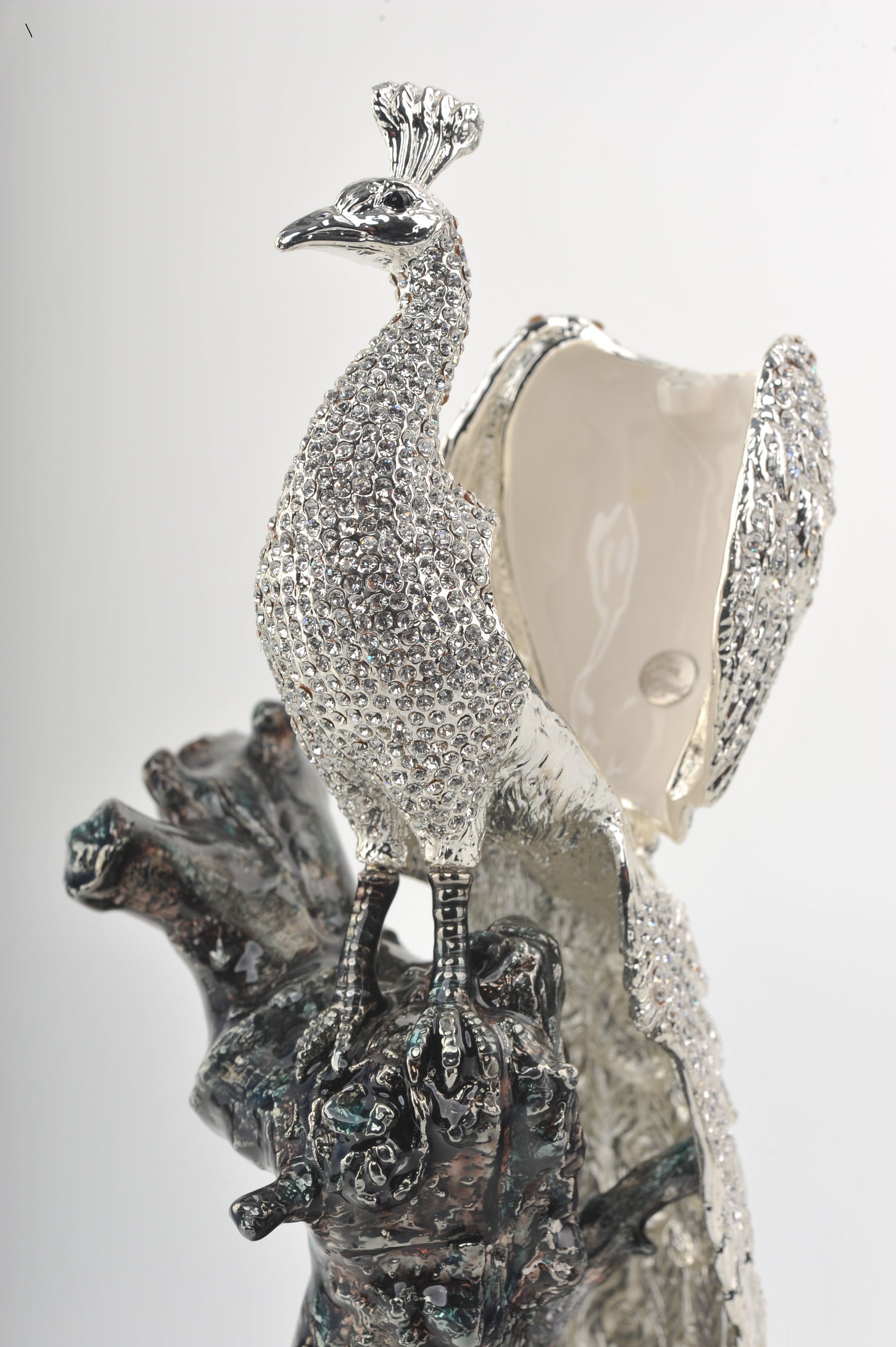 Keren Kopal Silver Peacock trinket box 368.50