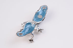 Keren Kopal Silver and Blue Frog trinket box 39.00