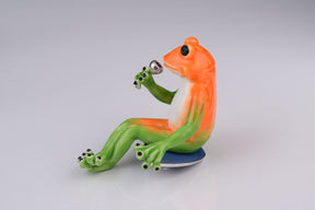 Keren Kopal Two Frogs in a Boat trinket box 301.50